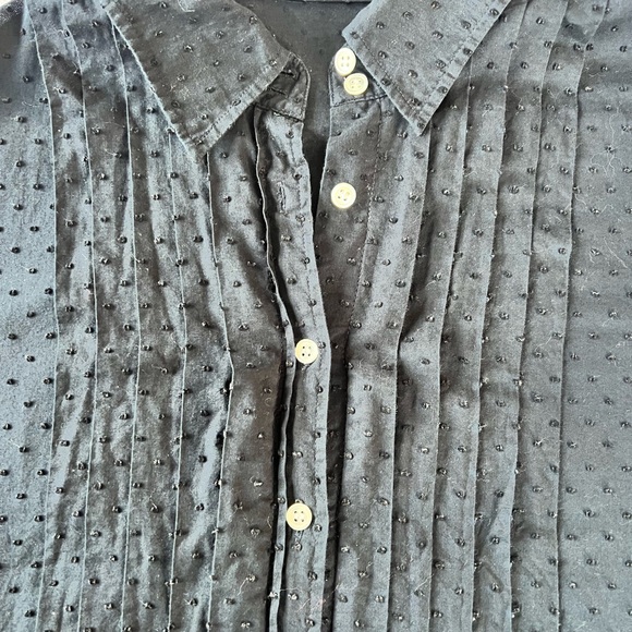 J. Crew Women's Navy Tuxedo Button Down Shirt - Picture 2 of 4